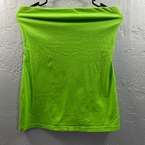 Bright green tube top